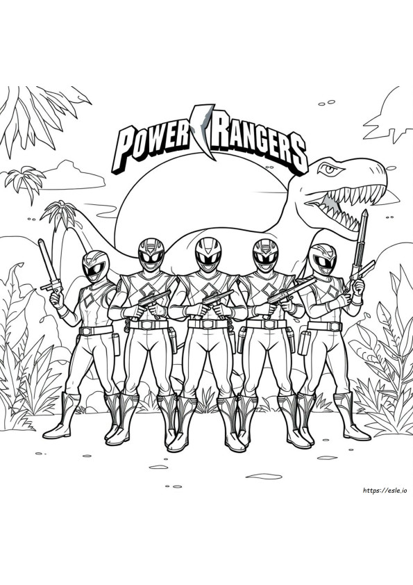 Tutti I Disegni Da Colorare Dei Power Rangers Dino Charge