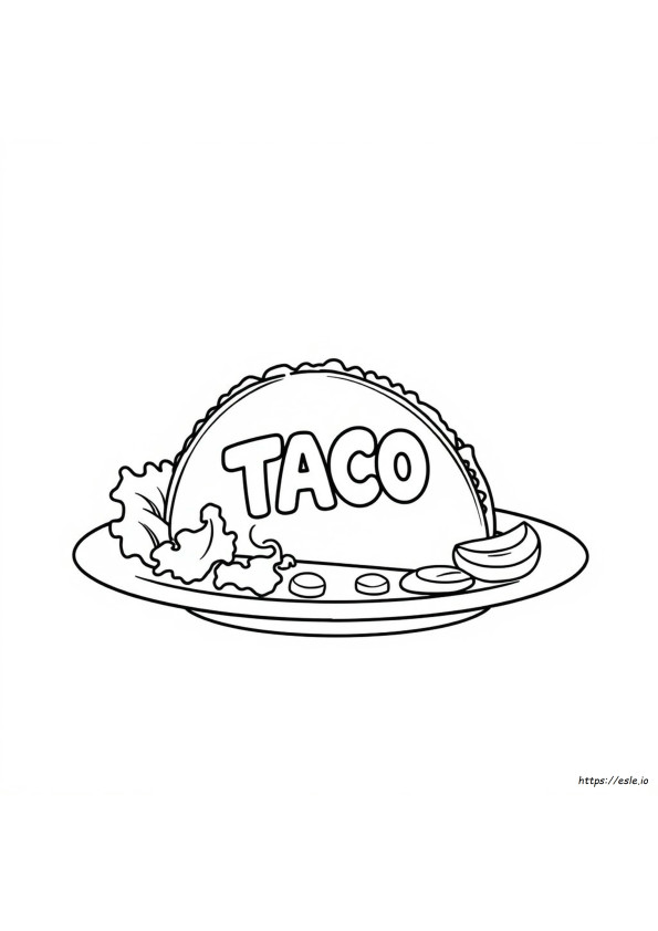 Taco Da Colorare E Stampare
