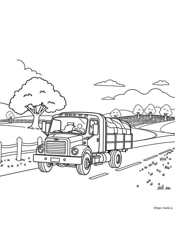 Cattle Truck Coloring Pages