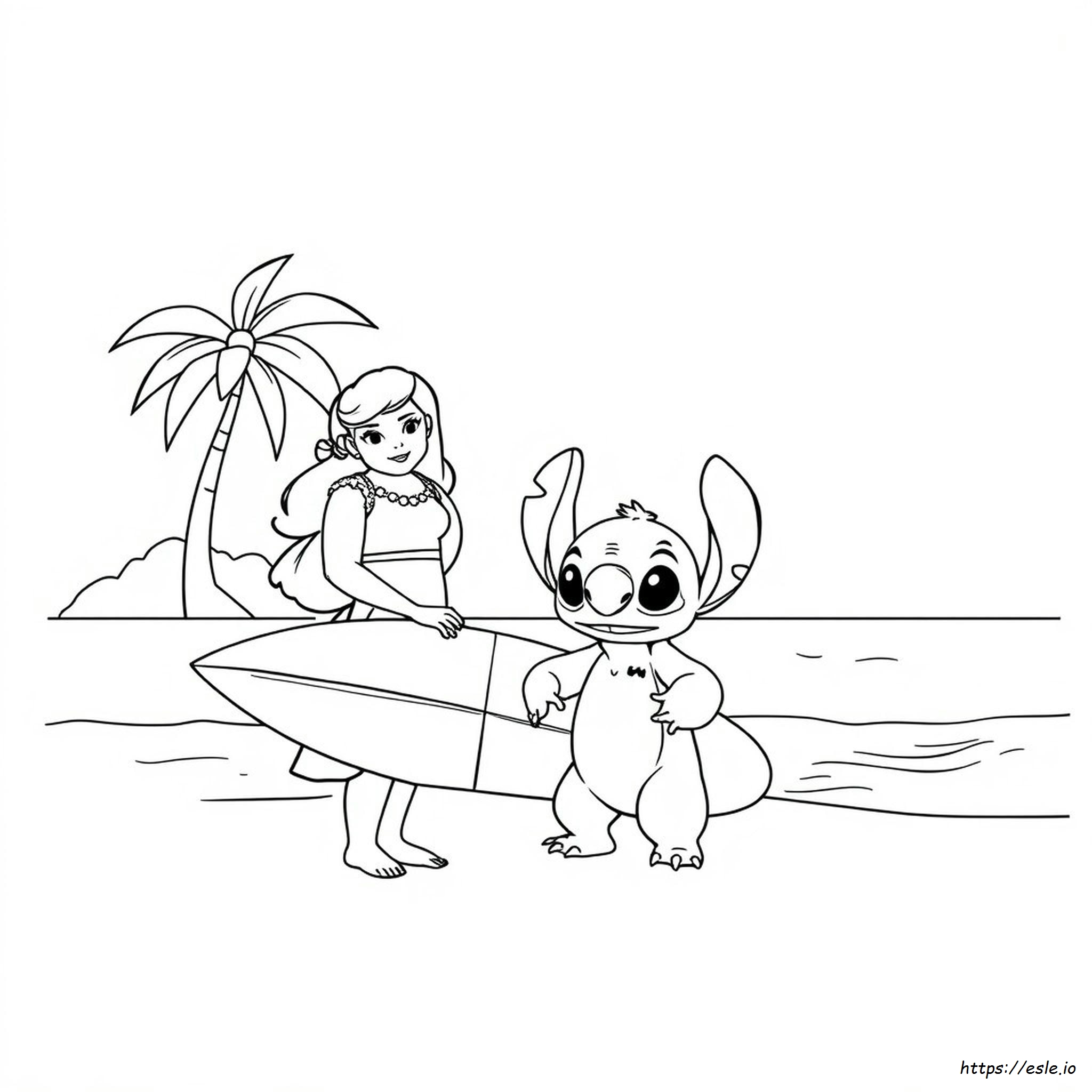 Carte De Colorat Lilo Și Stitch