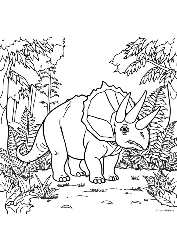 Triceratops Boyama Resmi