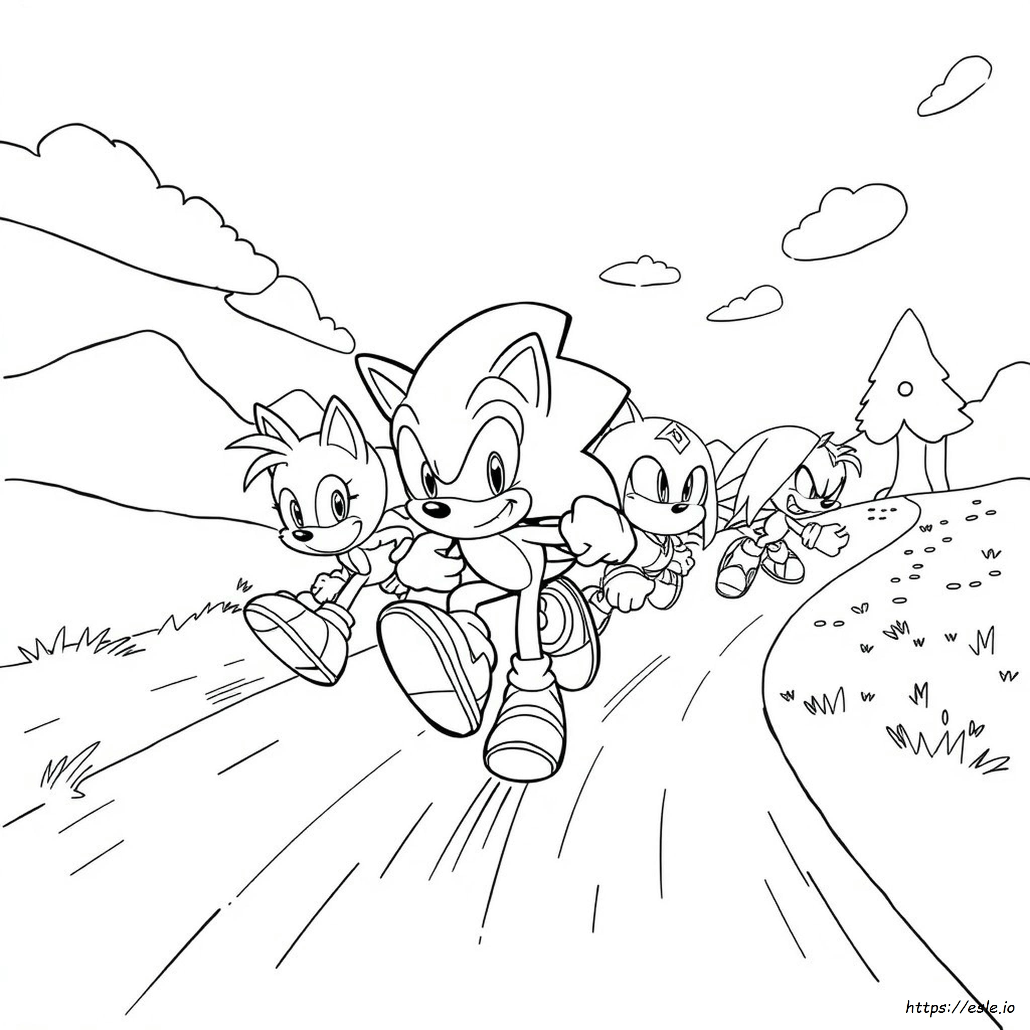 To Draw Sonic Sonic And Friends Coloring Pages