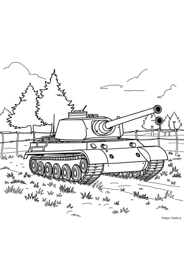2. Dünya Savaşı Tank Boyama Sayfaları