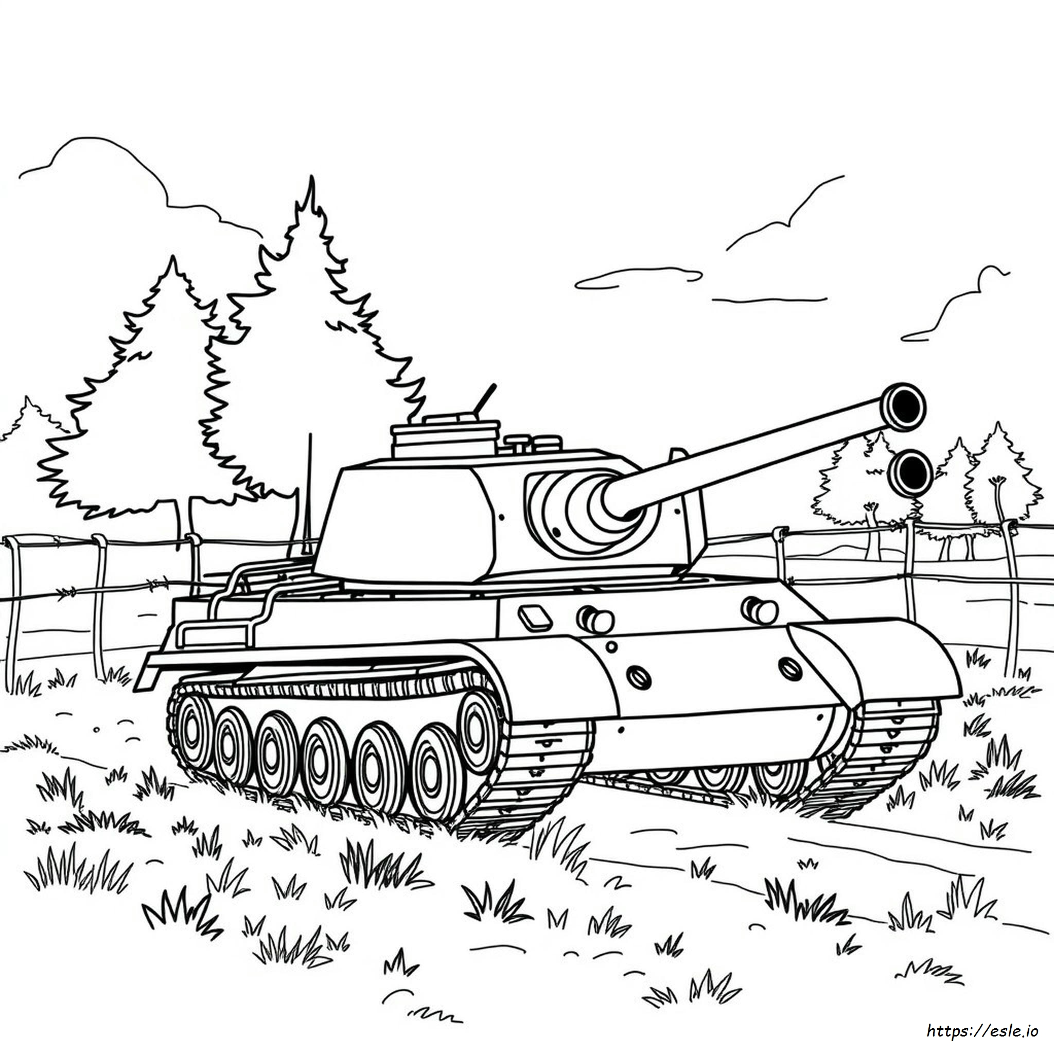 Ww2 Tank Coloring Pages