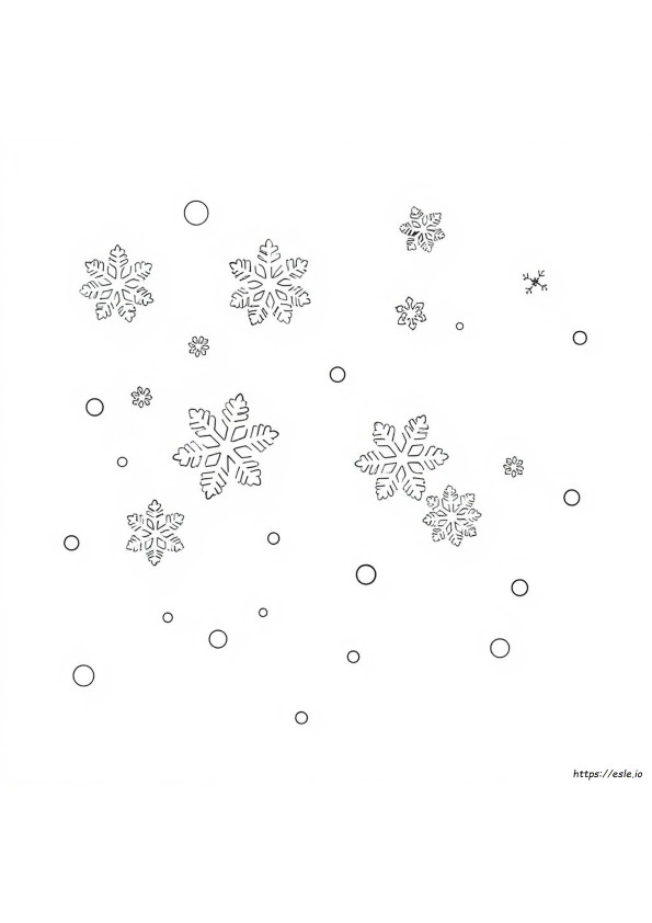 Gratis Printbare Sneeuwvlokken Kleurplaten
