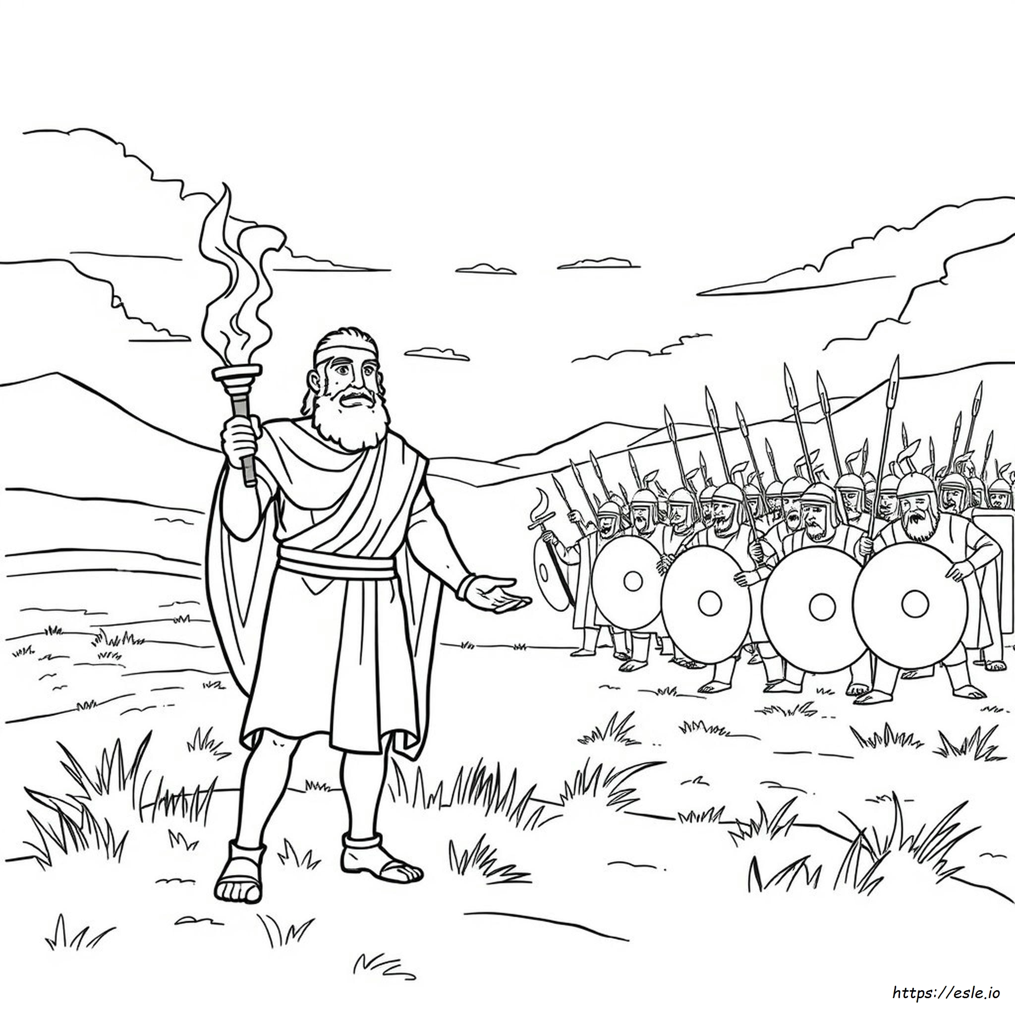 Gideon In Der Bibel Ausmalbilder