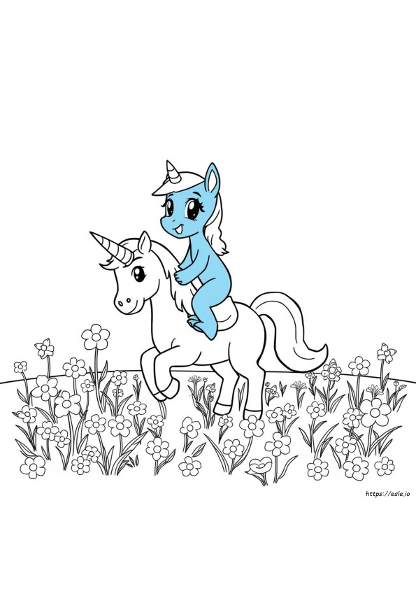 Bluey Jednorożec Kolorowanka