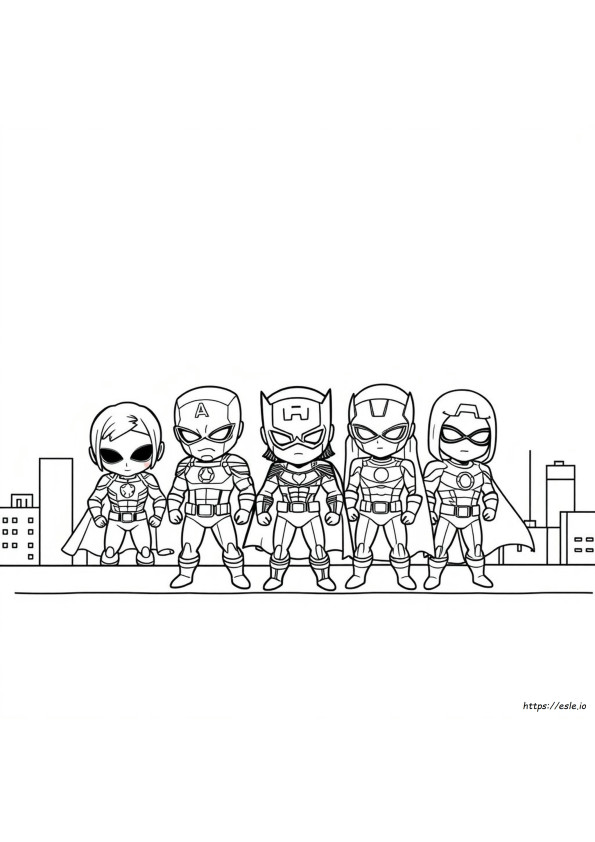 Coloriages Avengers Chibi À Imprimer