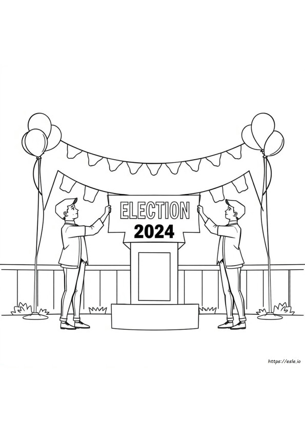 Desenhos Para Colorir Eleições 2024