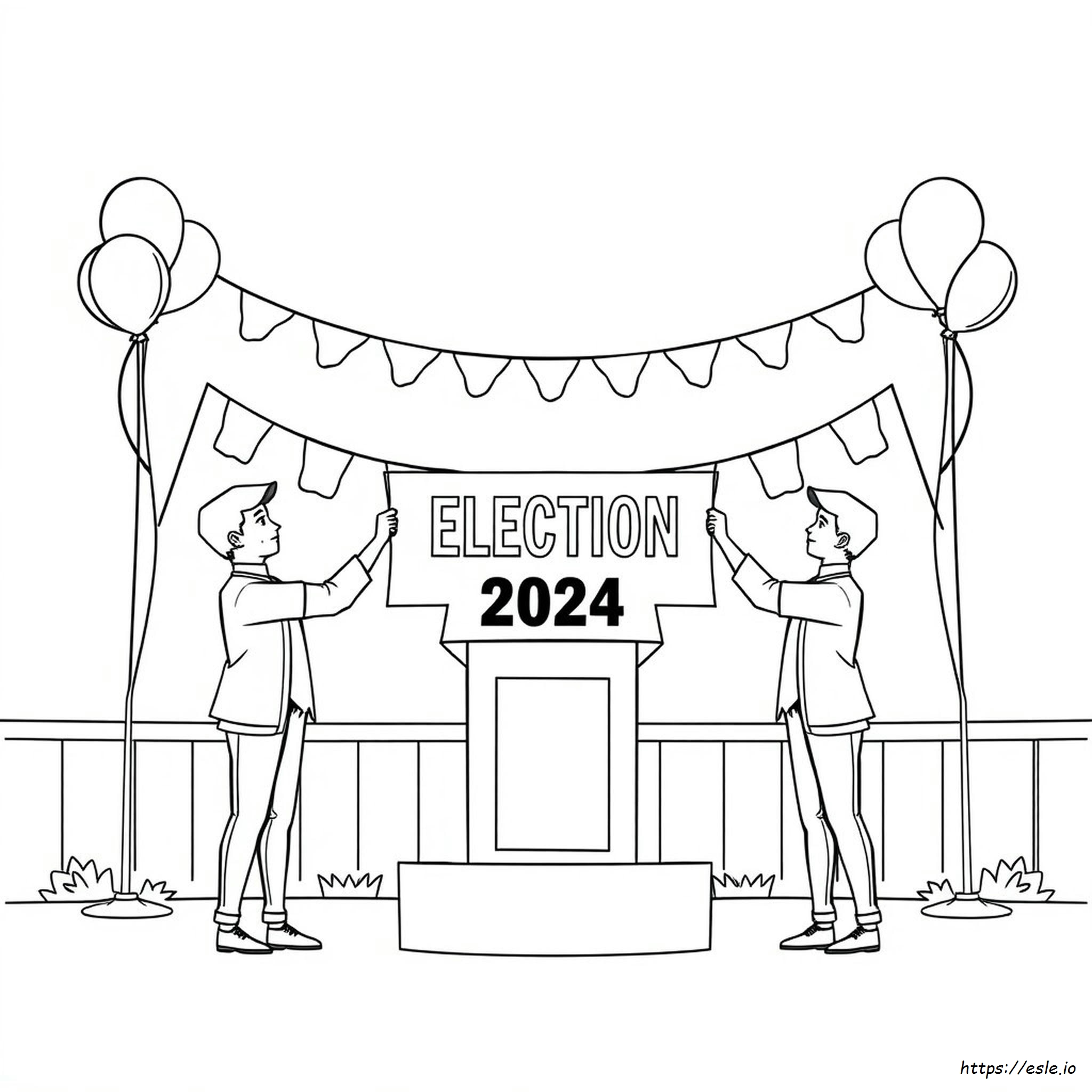 Desenhos Para Colorir Eleições 2024