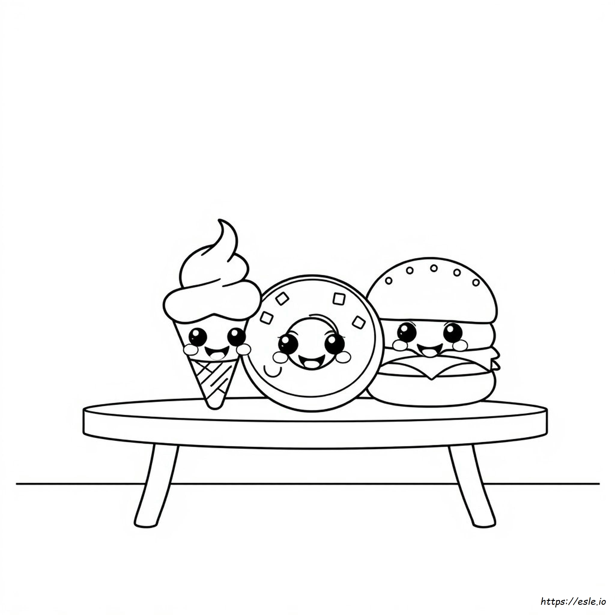 Coloring Pages Of Food With Faces