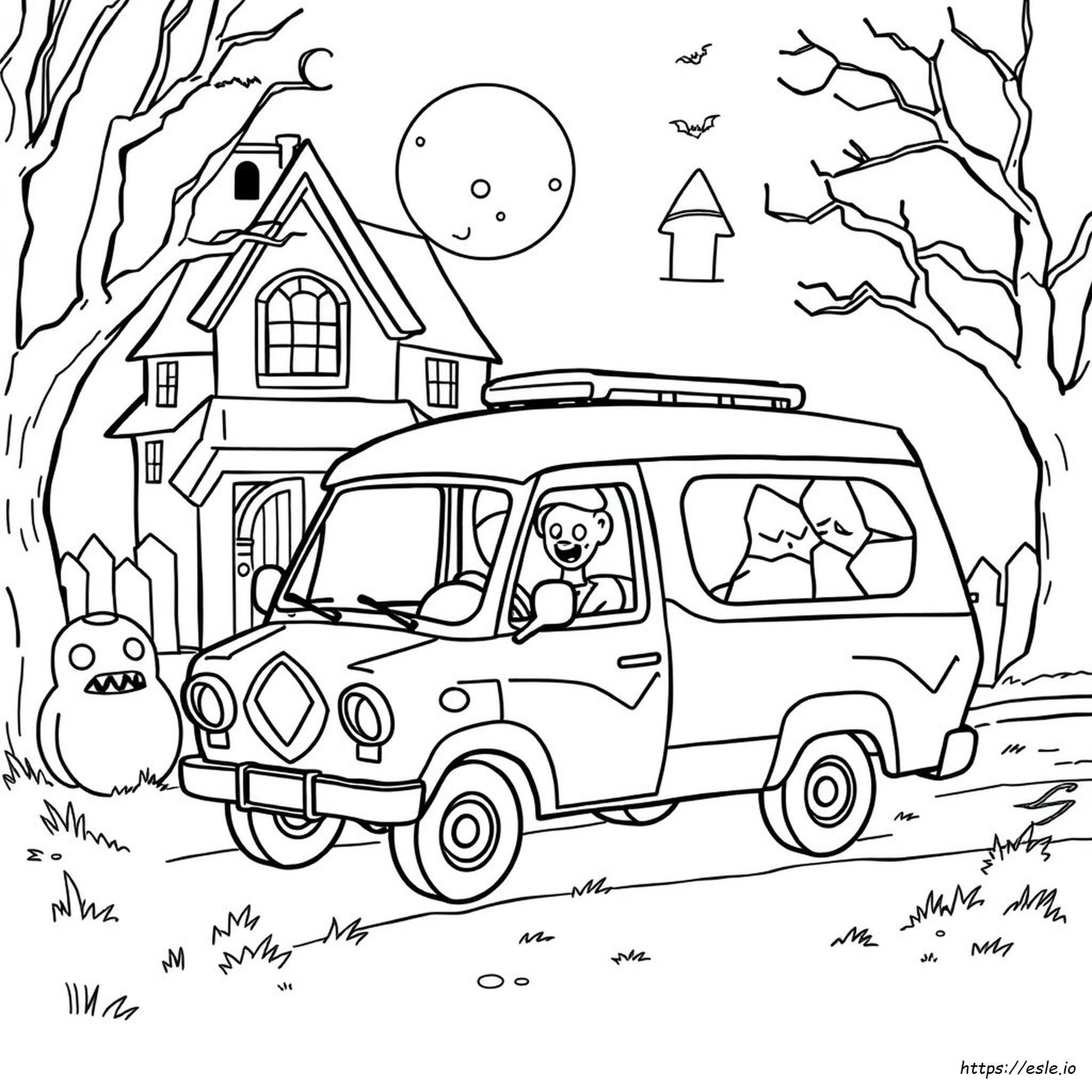 Mystery Machine Printable Scooby Doo Coloring Pages