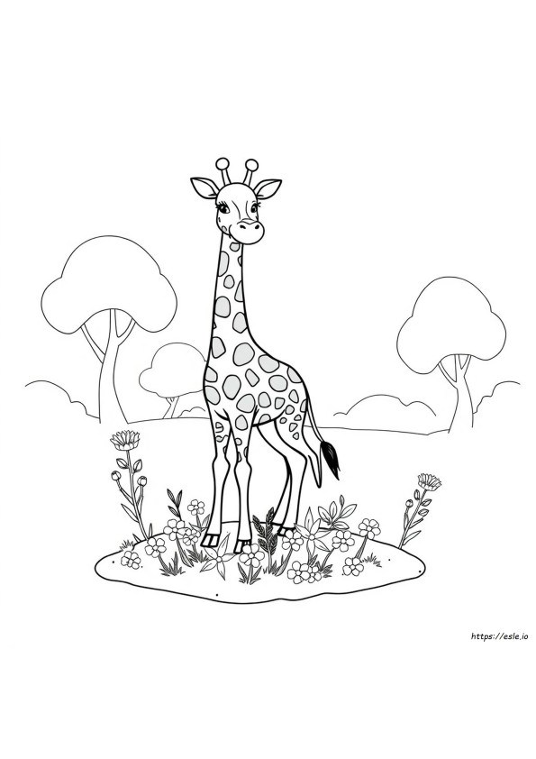 Coloriages Girafe Mignonne K A Imprimer