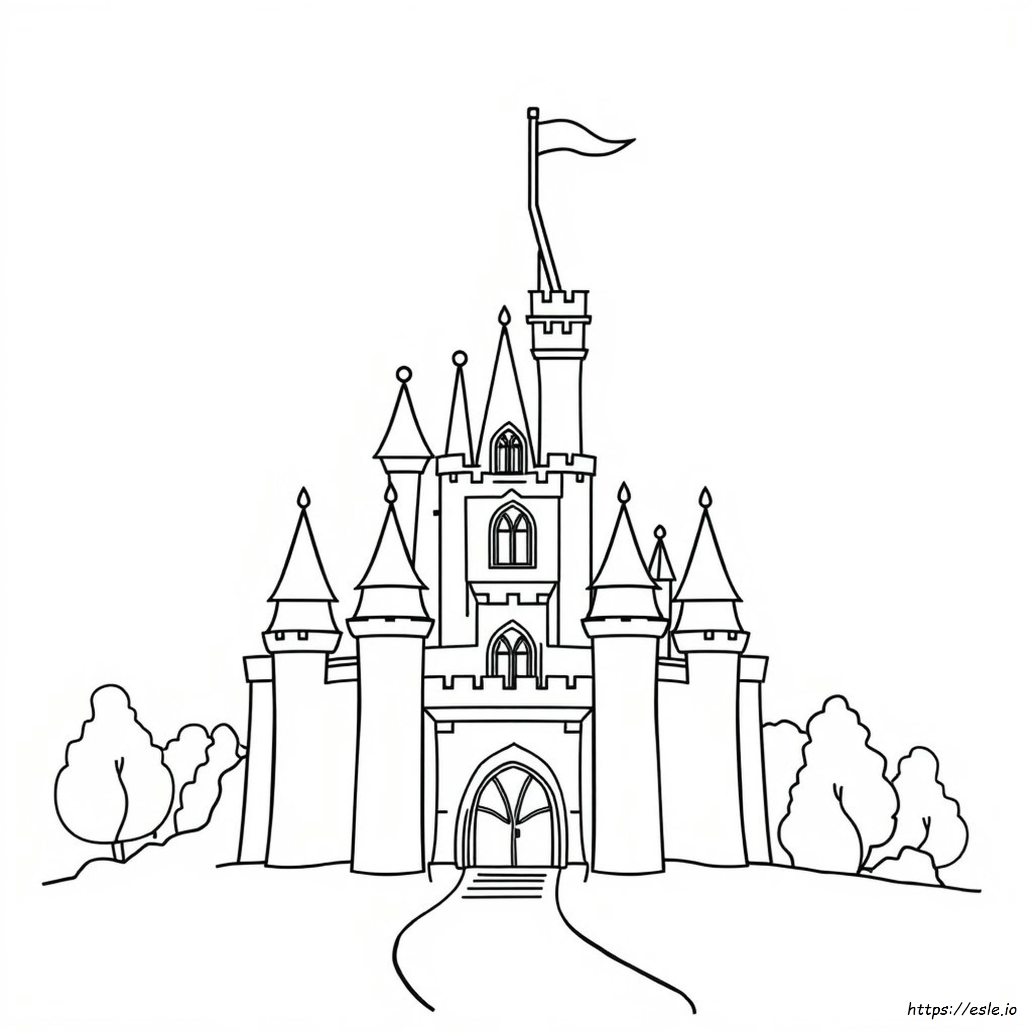 Free Disney Castle Coloring Pages