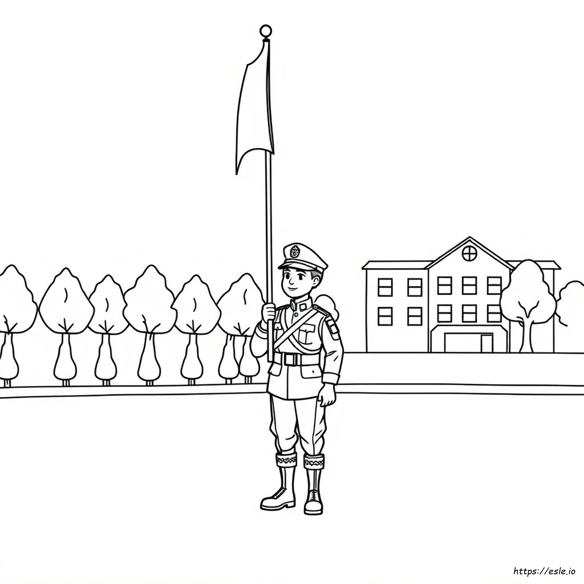 Soldier Coloring Pages For Preschoolers