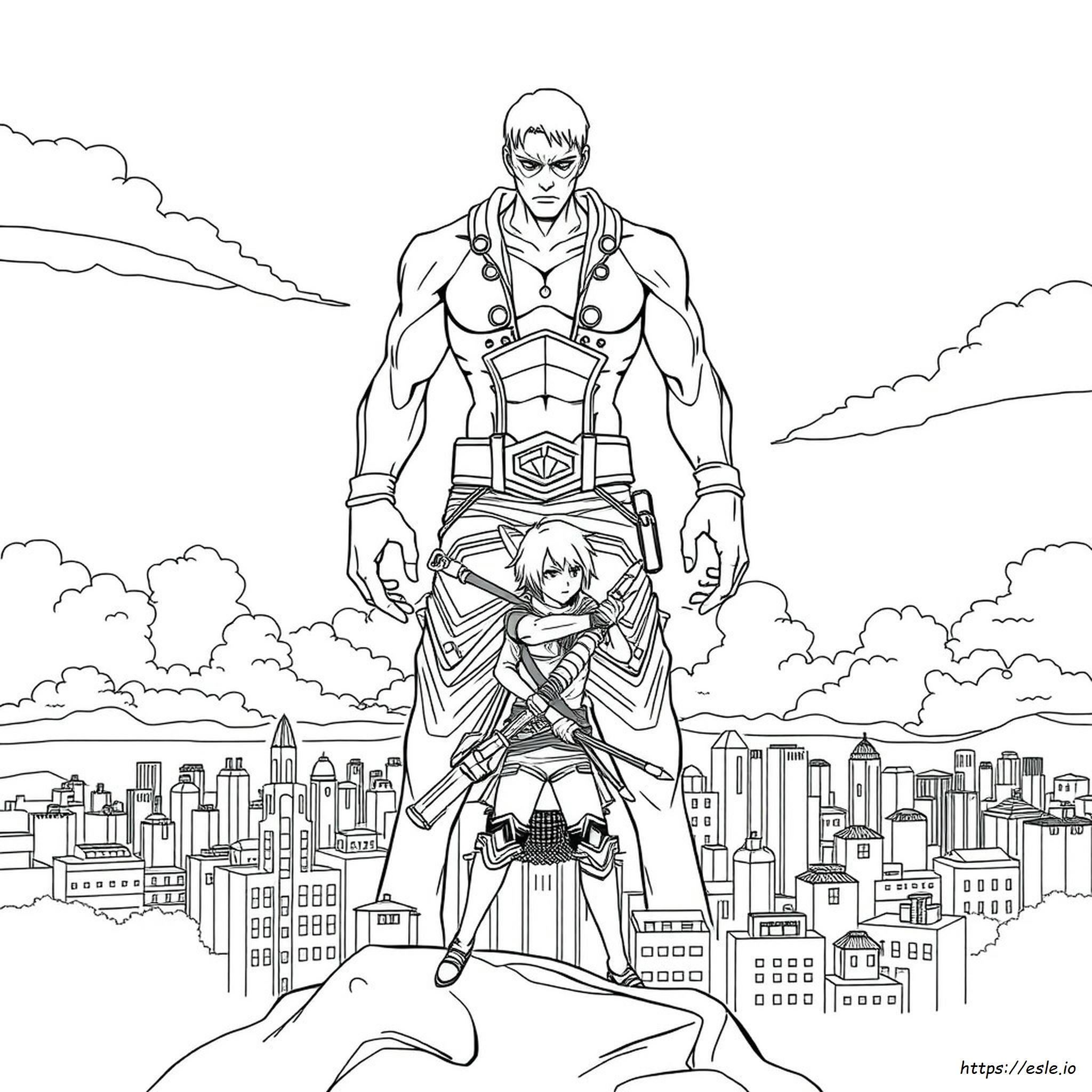 Attack On Titan Printable Coloring Pages