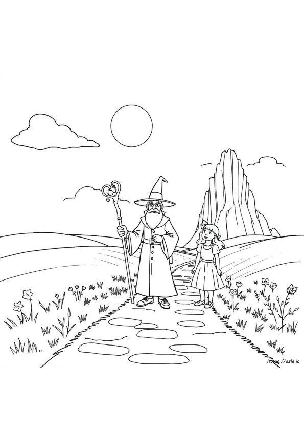 Wizard Of Oz Coloring Book Pages