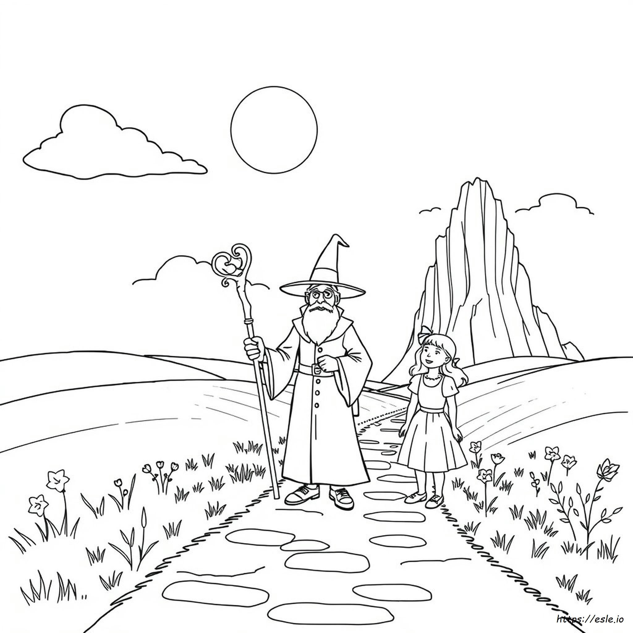 Wizard Of Oz Coloring Book Pages