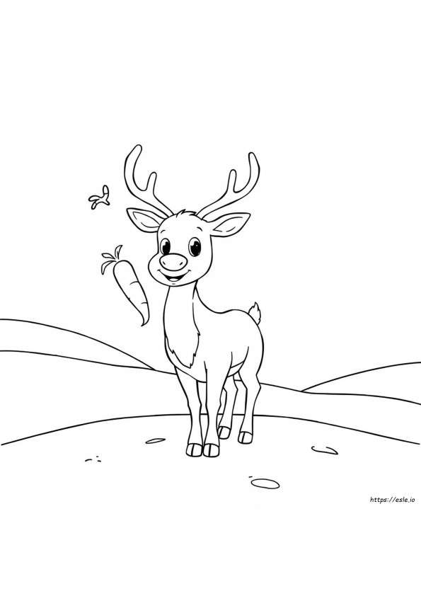 クラリス トナカイ ぬりえ