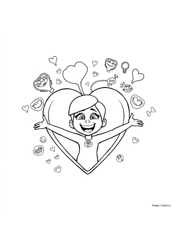Inside Out 2 Colouring Pages Joy