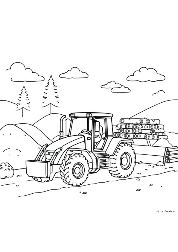 Coloriage Jcb