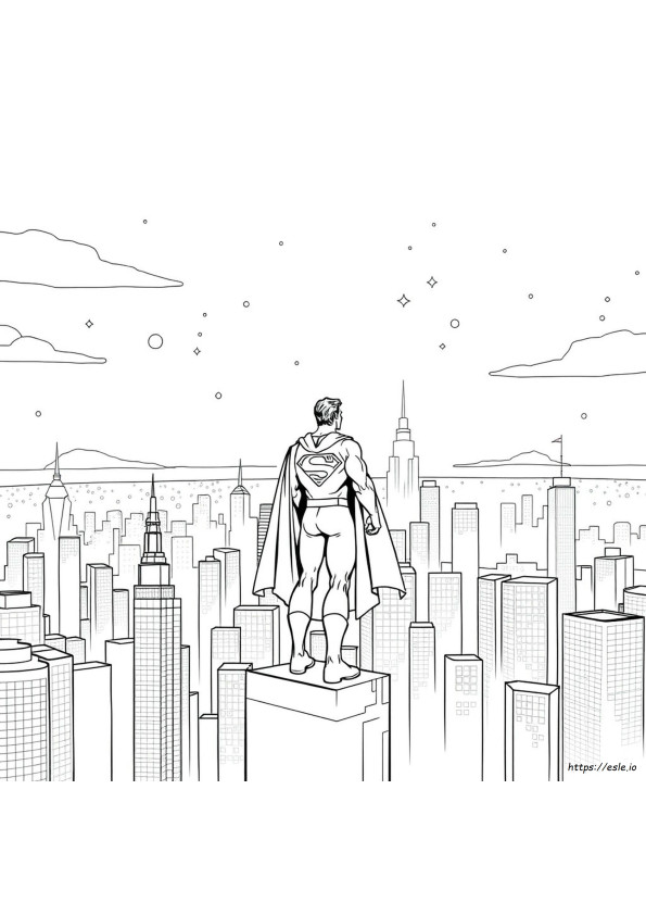 Superman Színező Oldalak Nyomtatható