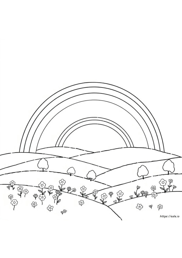 Rainbow Pictures For Colouring