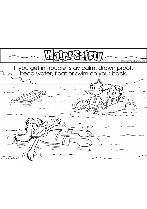 Water Rescue coloring page