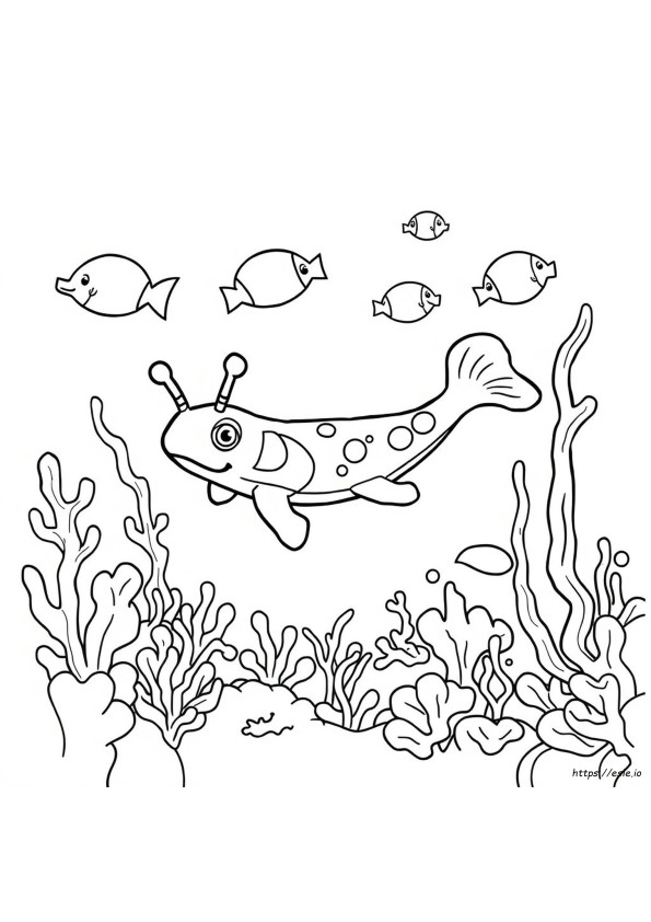 Babosa De Mar Para Colorear