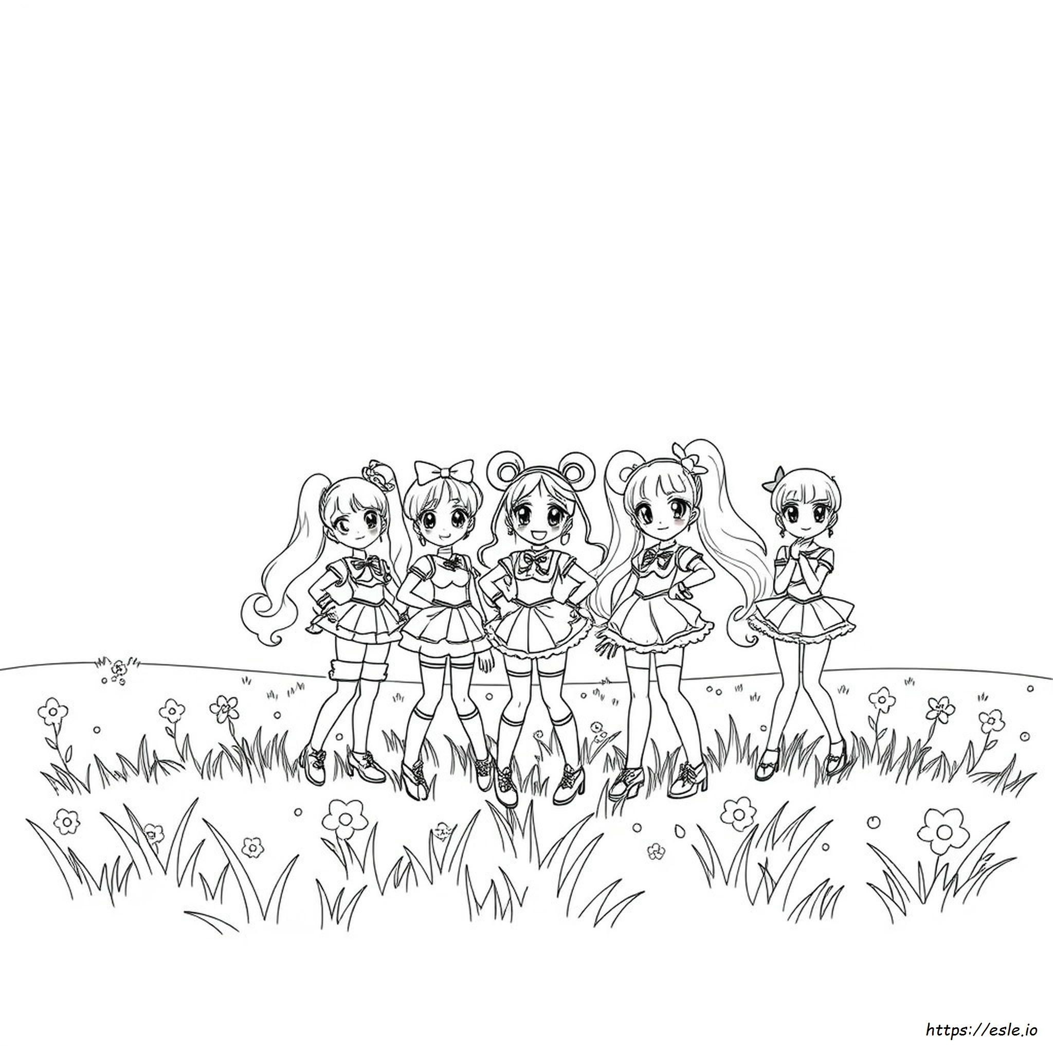 Smile Precure Coloring Pages