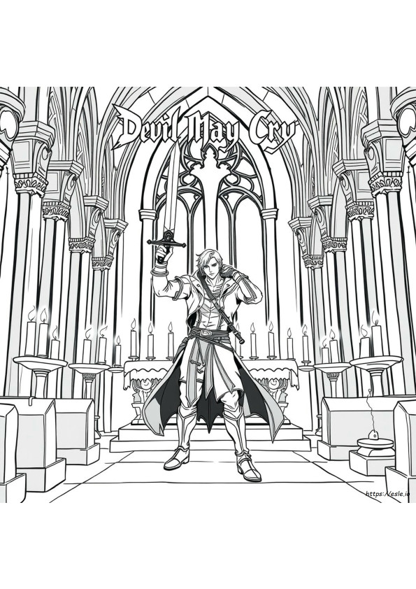 Devil May Cry Színező Oldalak
