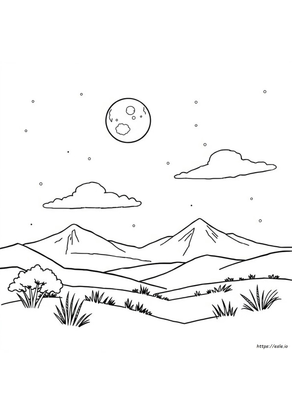 Coloriage Lune