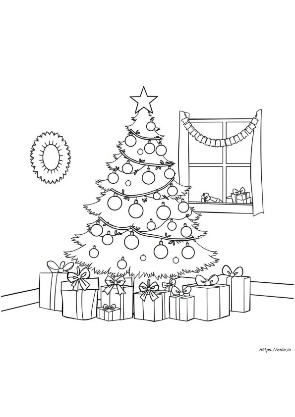 Kerstboom Kleurplaten Voor De Kleuterschool
