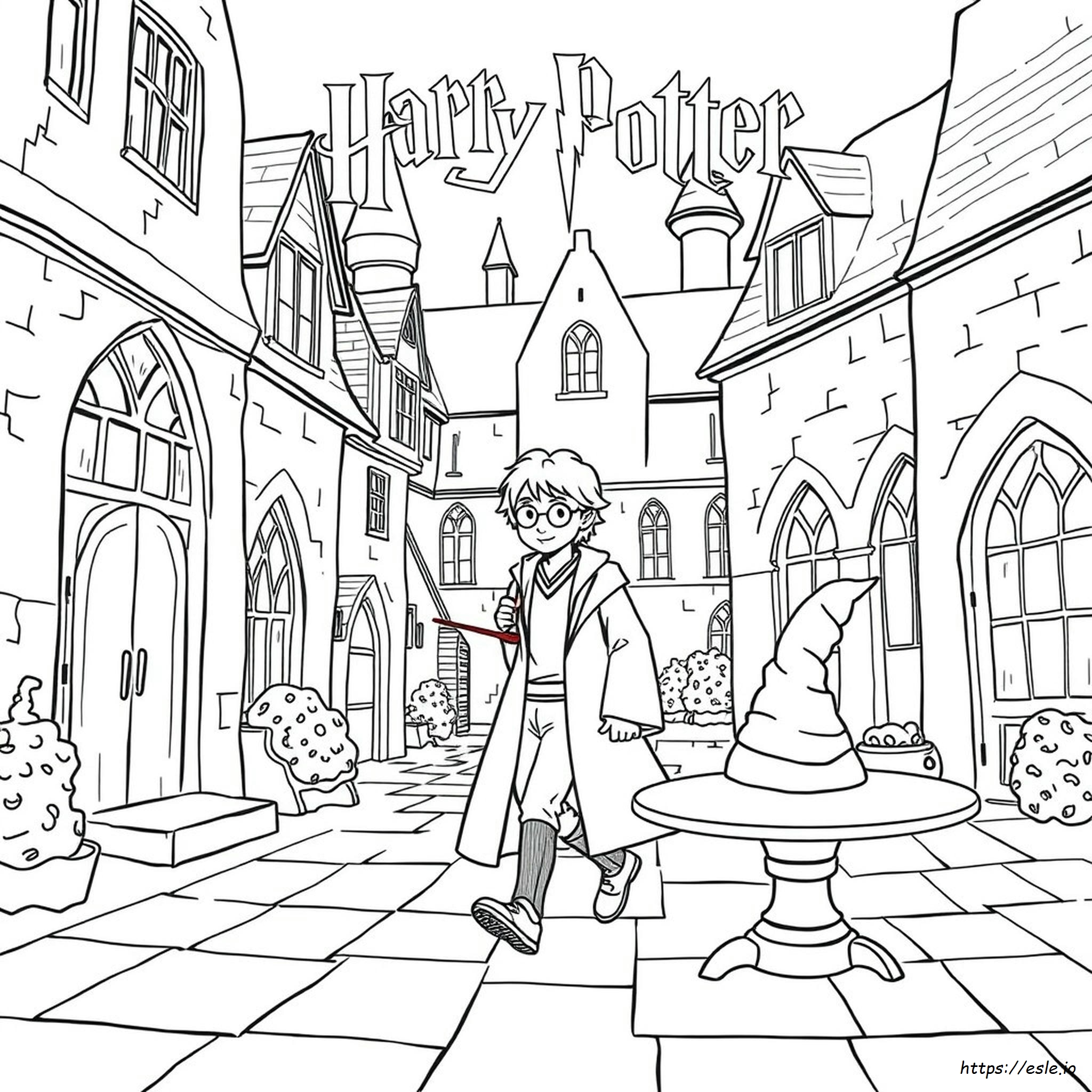 Easy Realistic Harry Potter Coloring Pages