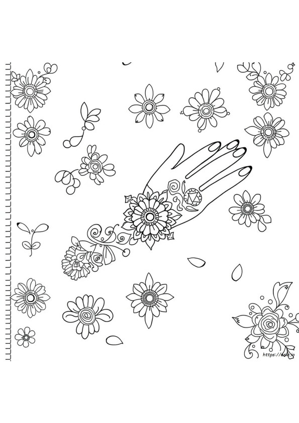 Diseños De Henna Para Colorear
