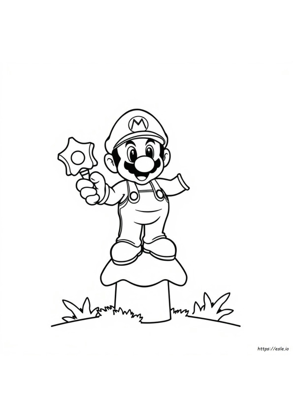 Coloriage Pixel Super Mario
