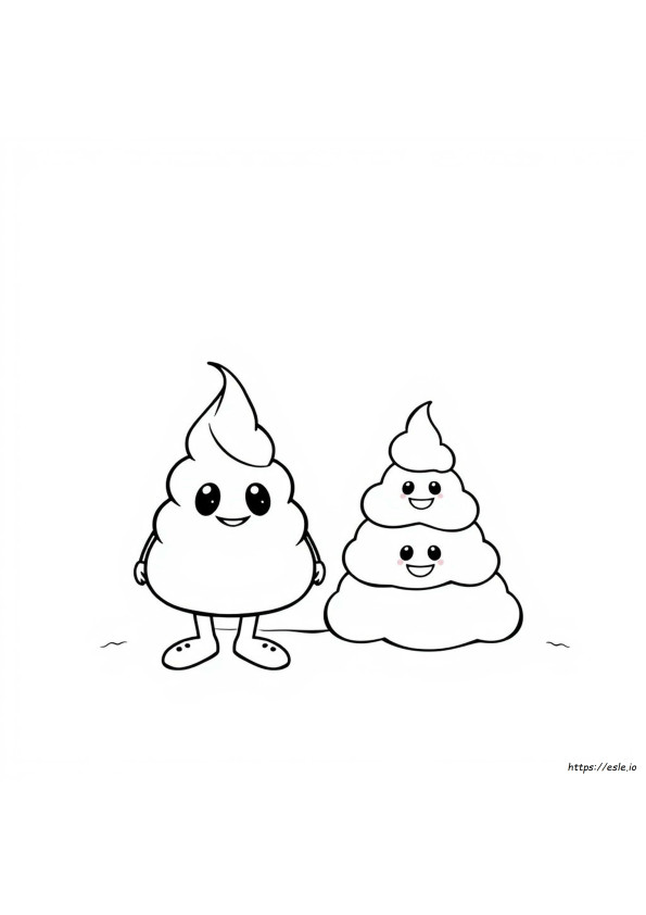 Coloriage Caca Drôle