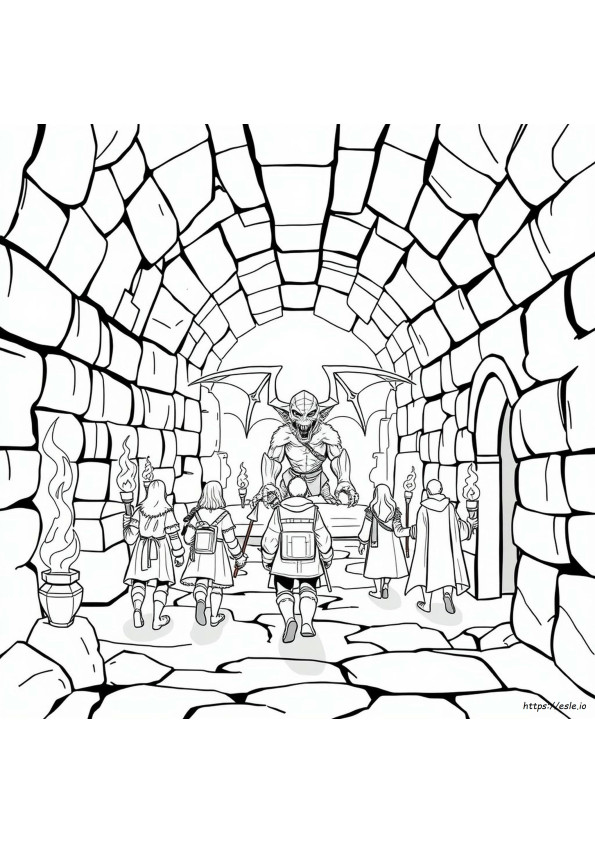Dungeons And Dragons Coloring