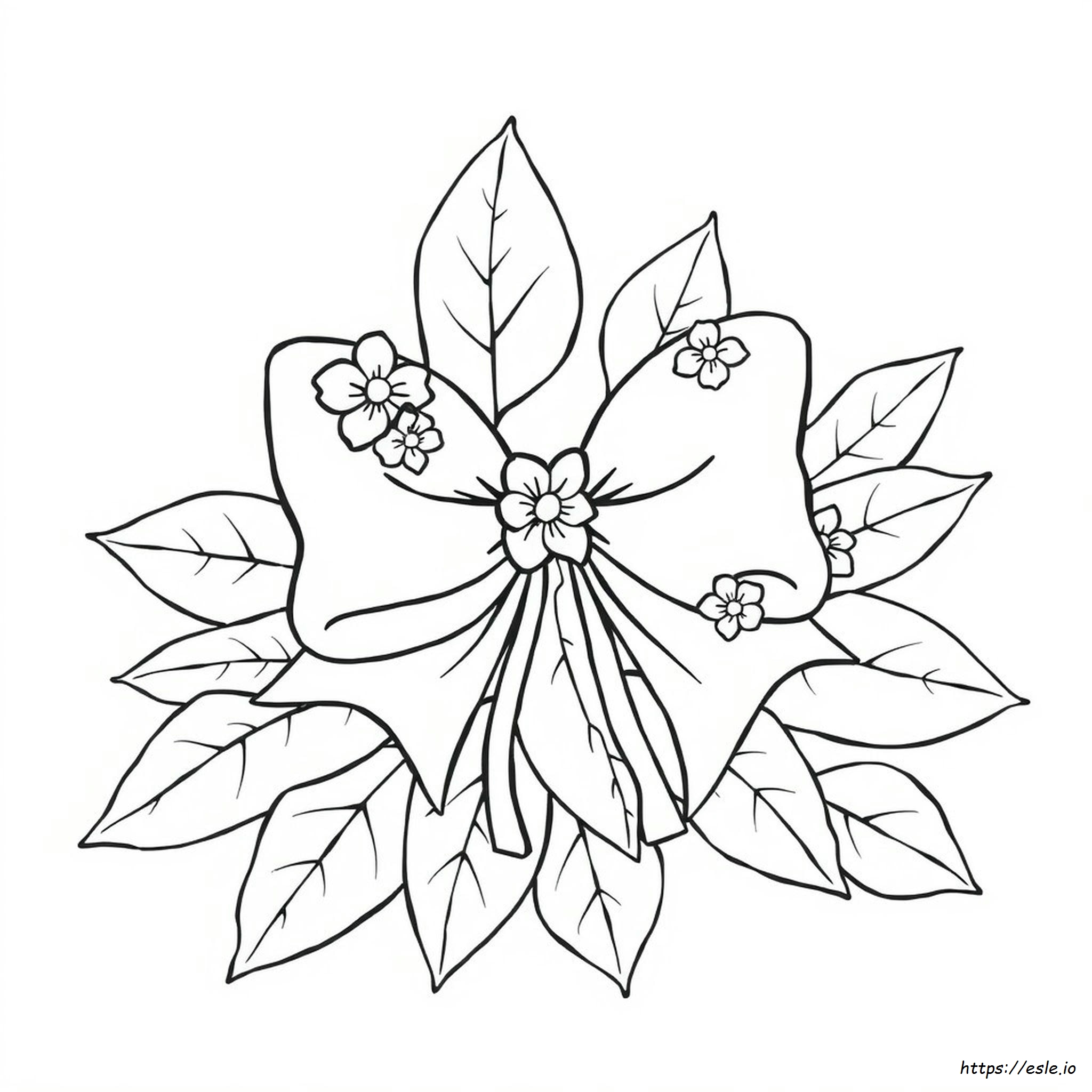 Coquette Bow Coloring Page Printable
