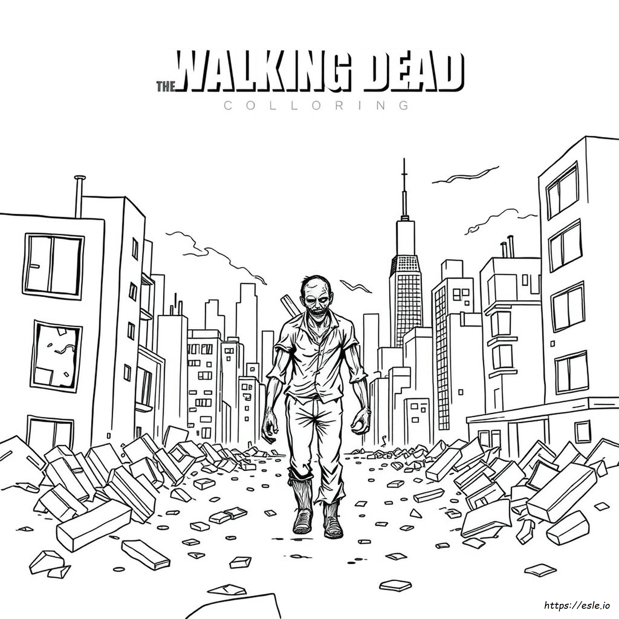 The Walking Dead Colouring Pages