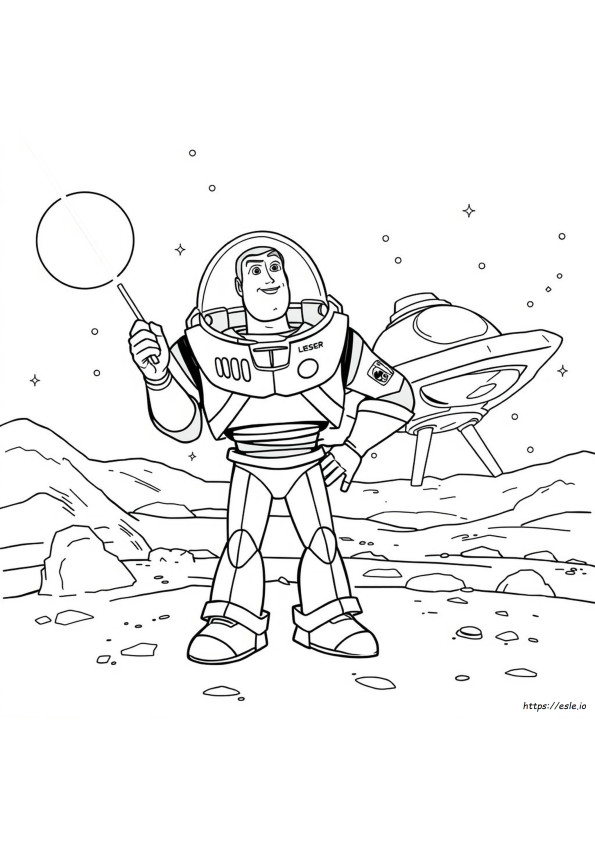 Buzz Lightyear De Colorat