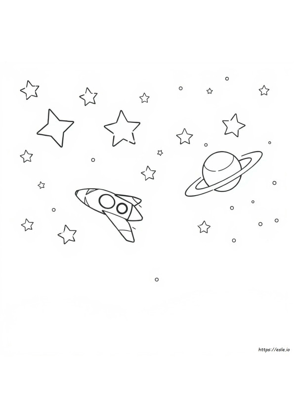 Desenhos Do Espaço Sideral Para Colorir