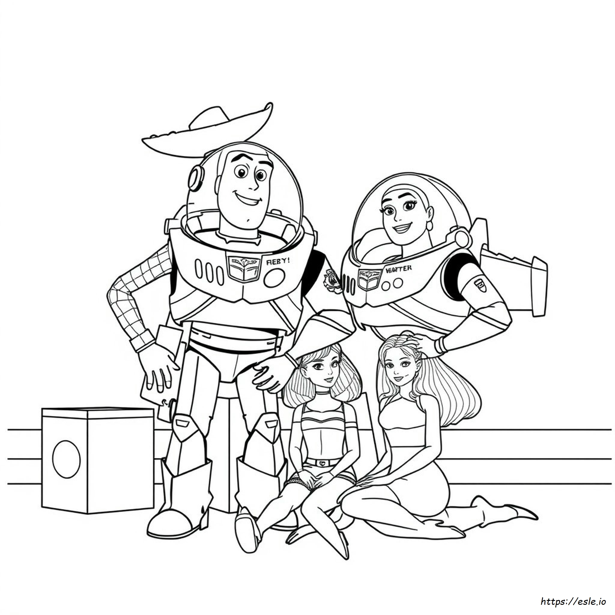 Toy Story 3 Barbie Coloring Pages