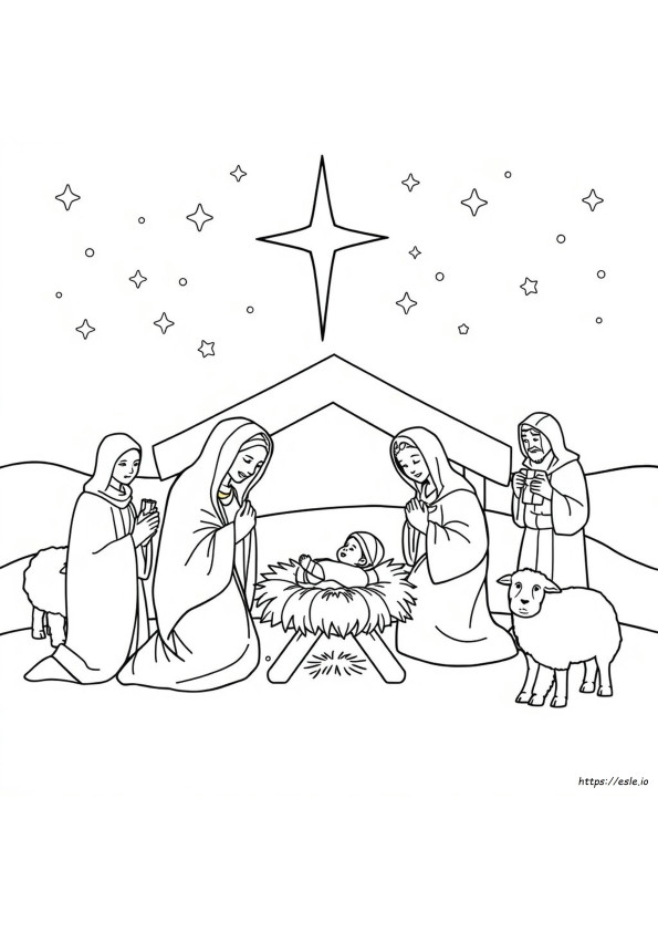 Coloriages Nativité Gratuits À Imprimer