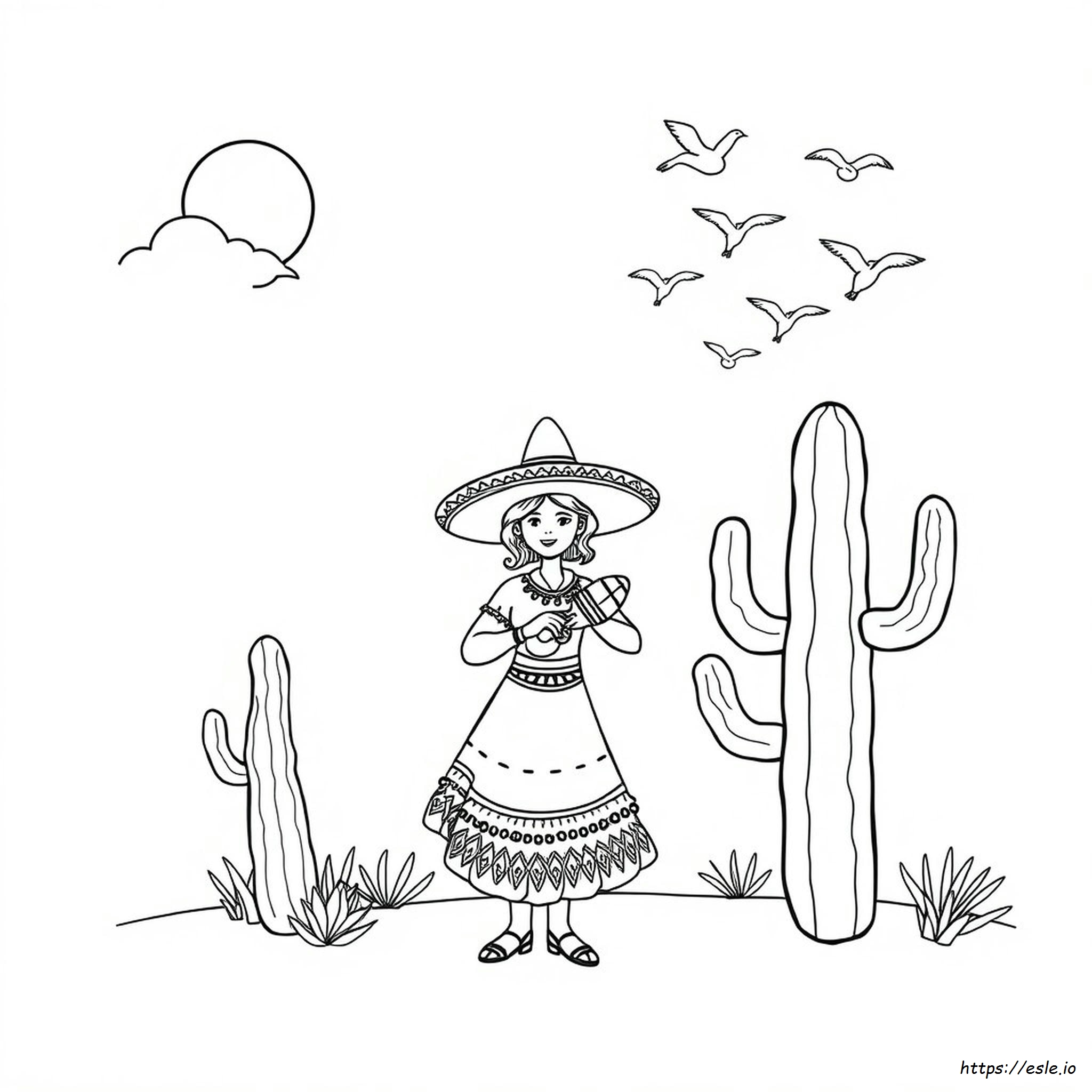 Mexican Coloring Pages For Kids