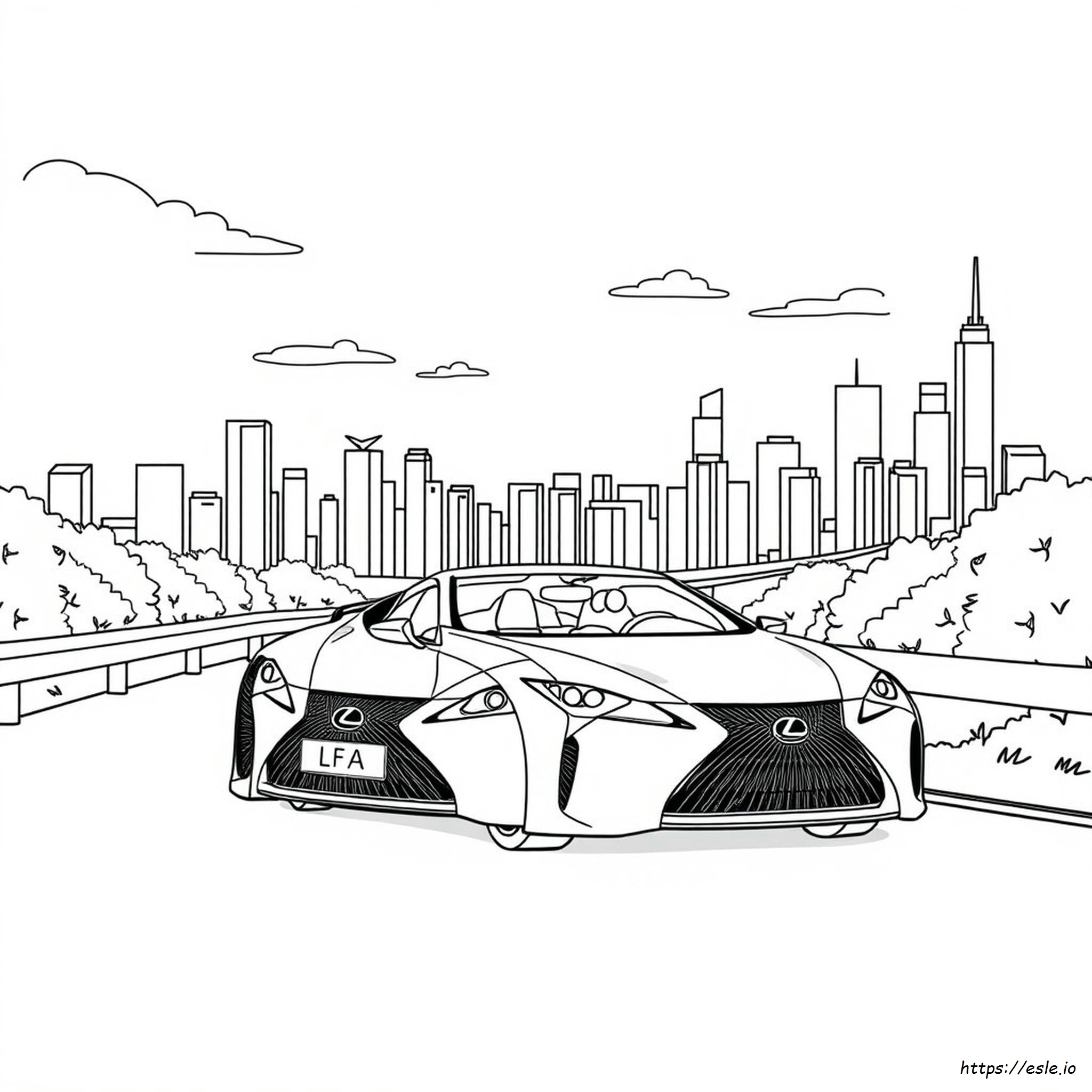 Lexus Lfa Coloring Pages