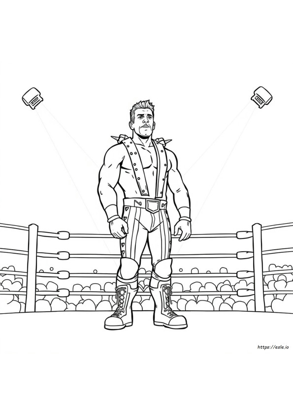 Coloriage Wwe Shawn Michaels