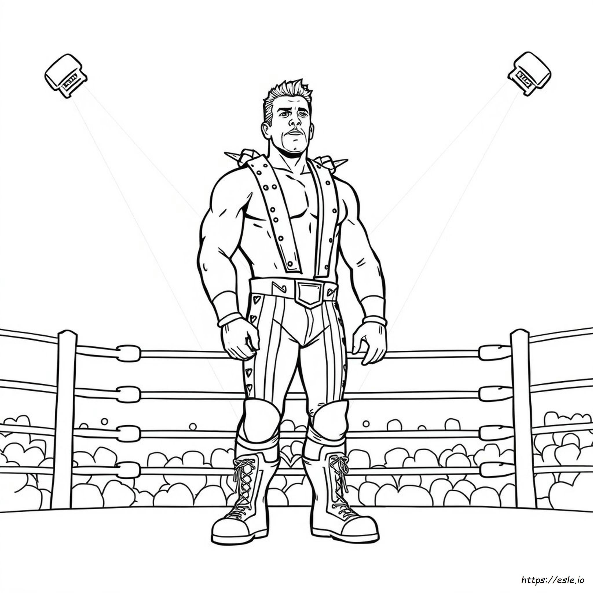 Wwe Shawn Michaels Coloring Pages