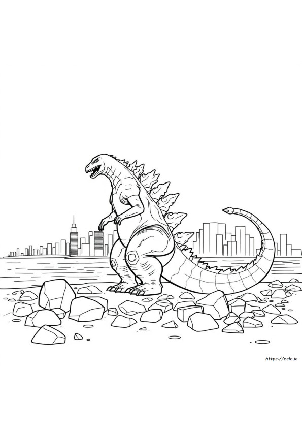 Nieuwe Godzilla Kleurplaten