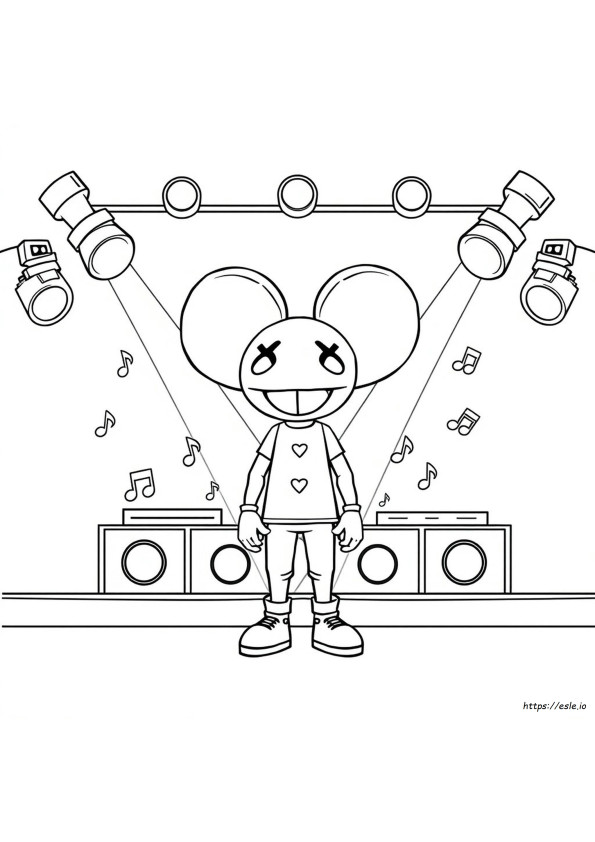 Deadmau5 Para Colorir